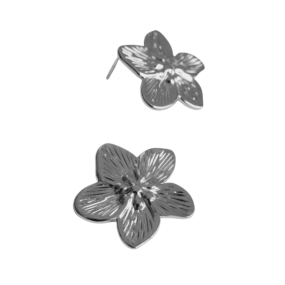 Bloem oorbellen Tess | Goud