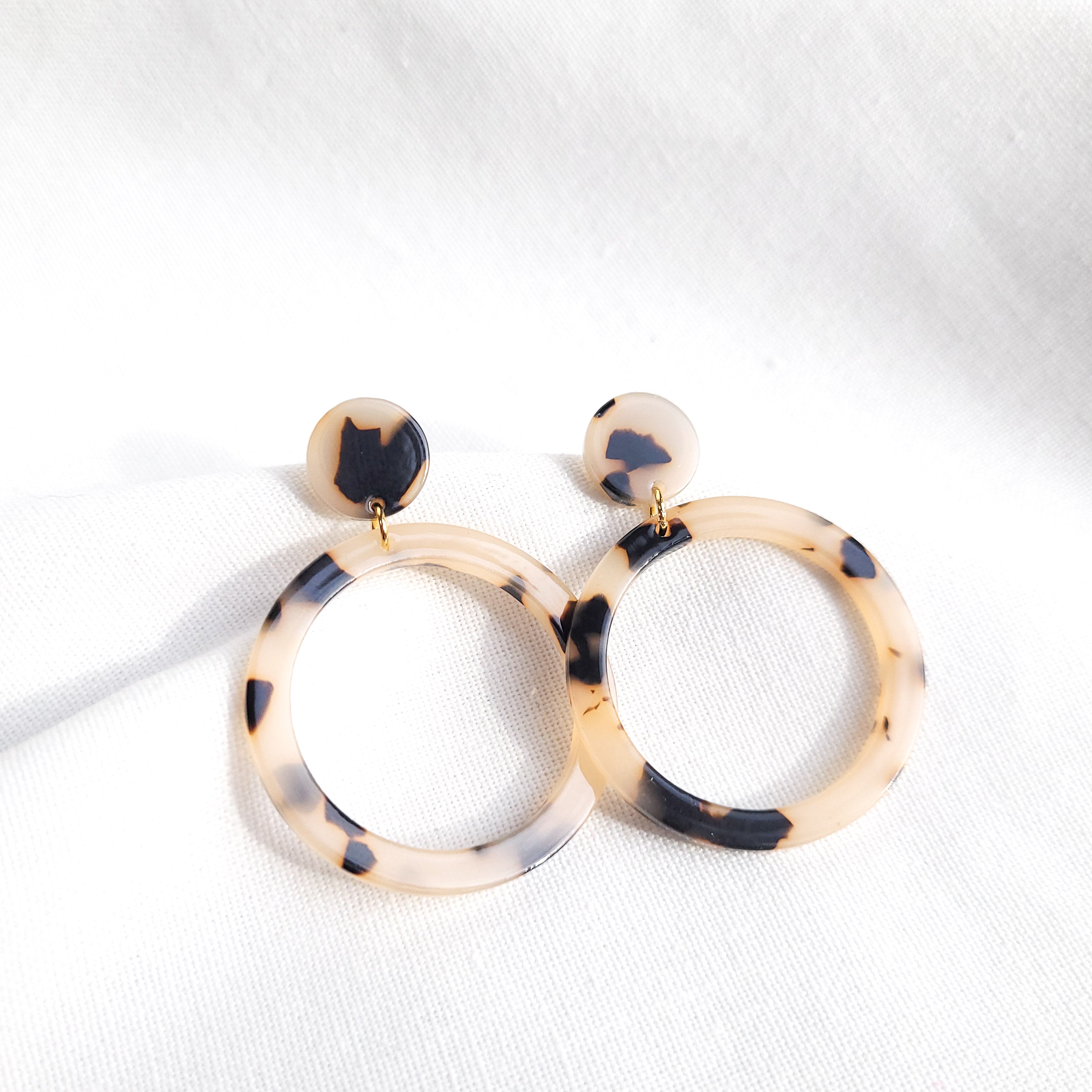Statement oorbellen | Rond | Nina | MARBLE