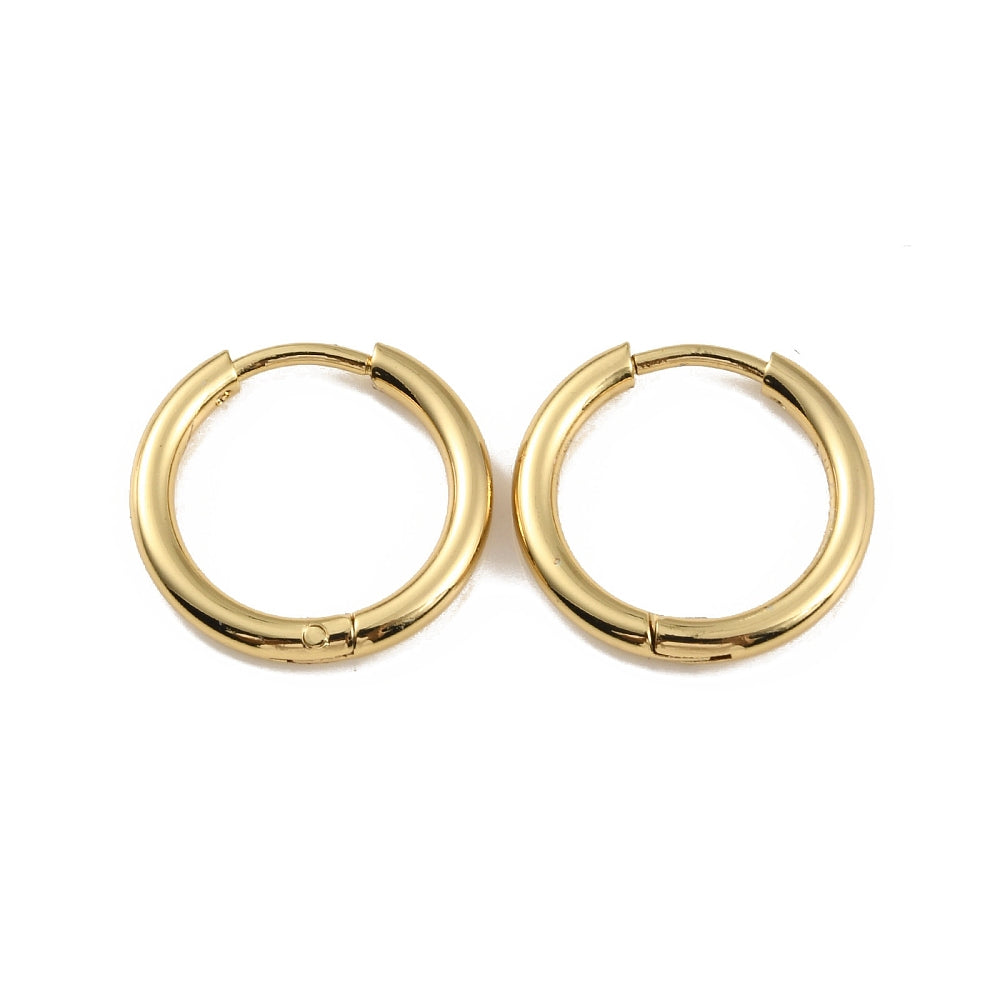 ronde oorringen | goud | basic