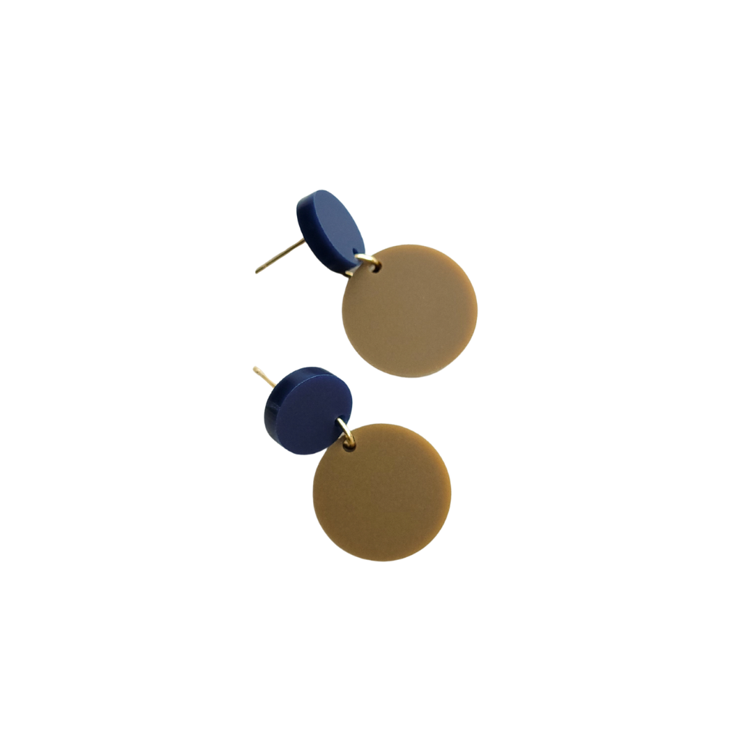 Kleine oorstekers rond | Vieve | multicolor