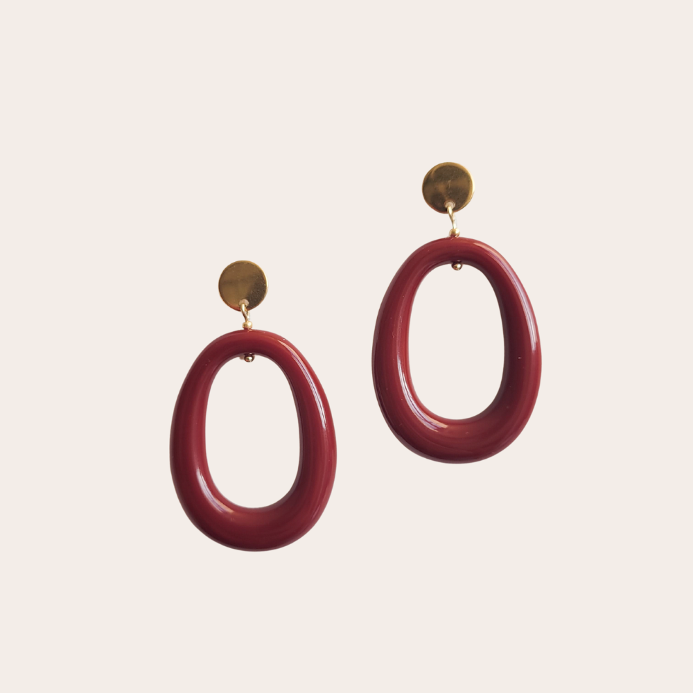 Statement oorbellen | Ovaal | Lois