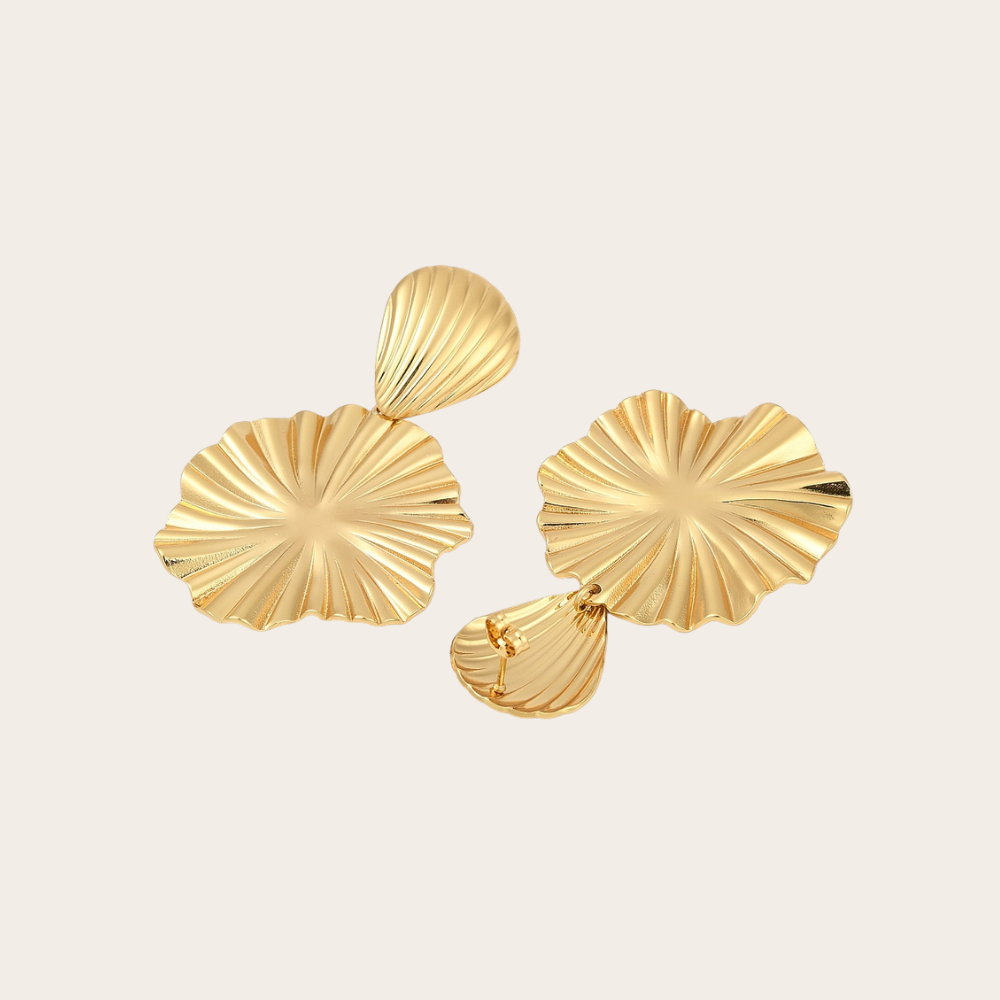 Gouden oorbellen Beach