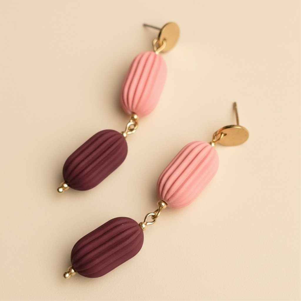 Statement oorbellen | kralen | Olivia