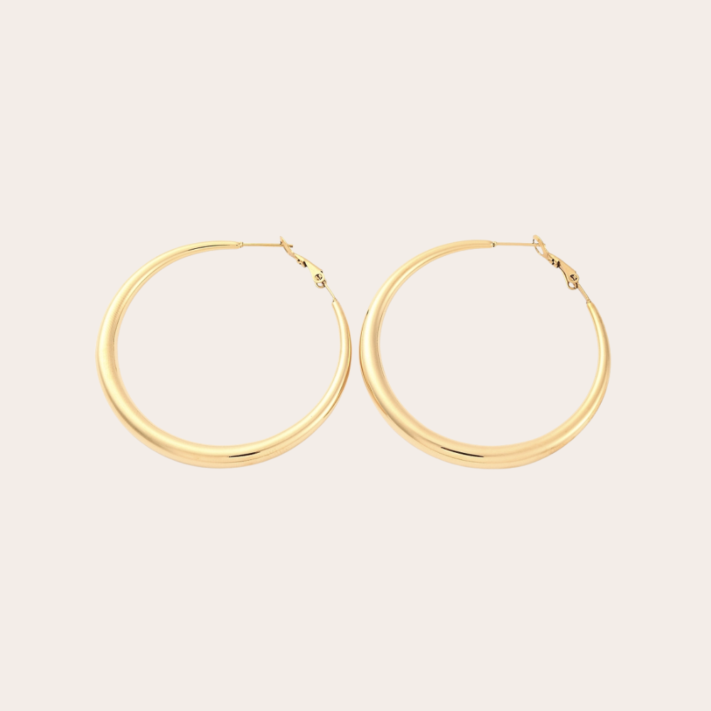 Chunky hoops goud stainless steel