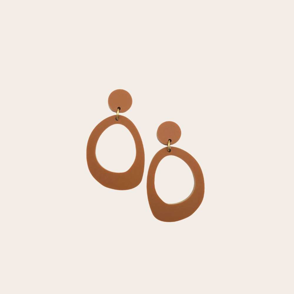 Statement oorbellen organisch | Arwen MAT
