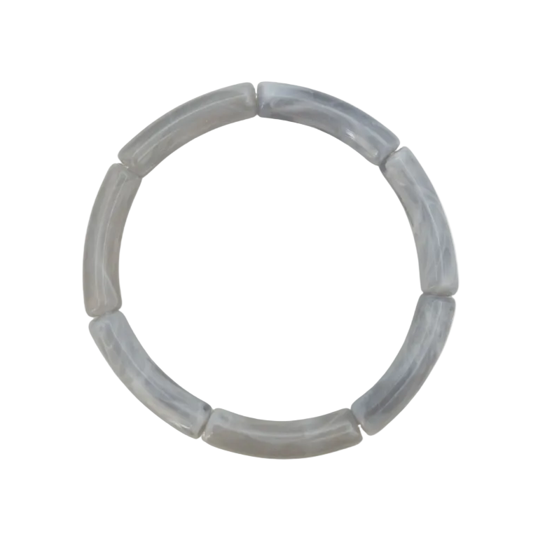 Tube armband | grijs marble