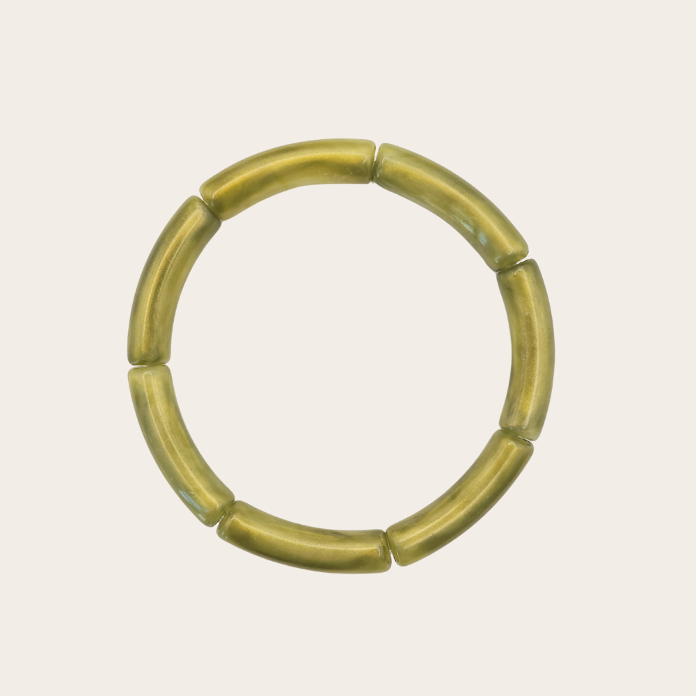 Tube armband | olijf marble