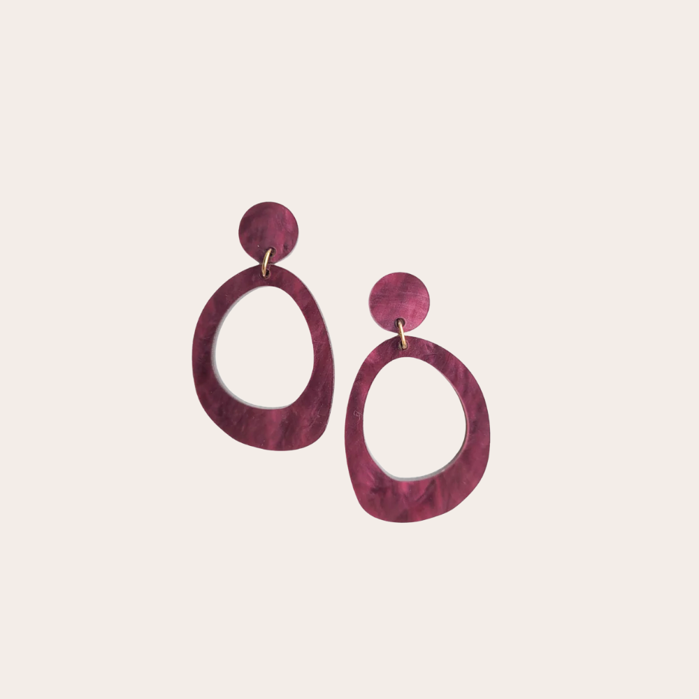 Statement oorbellen organisch | Arwen PARELMOER