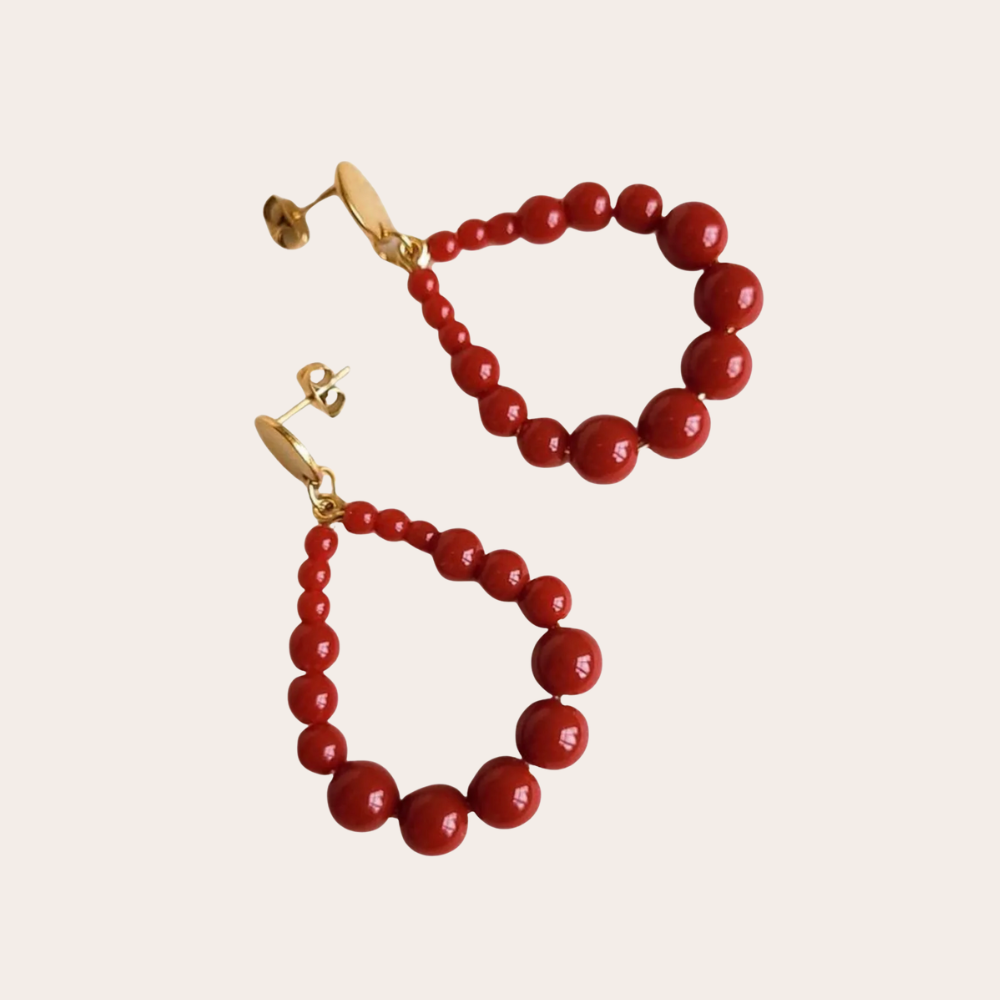 Statement oorbellen | Druppel | Juna | Glans
